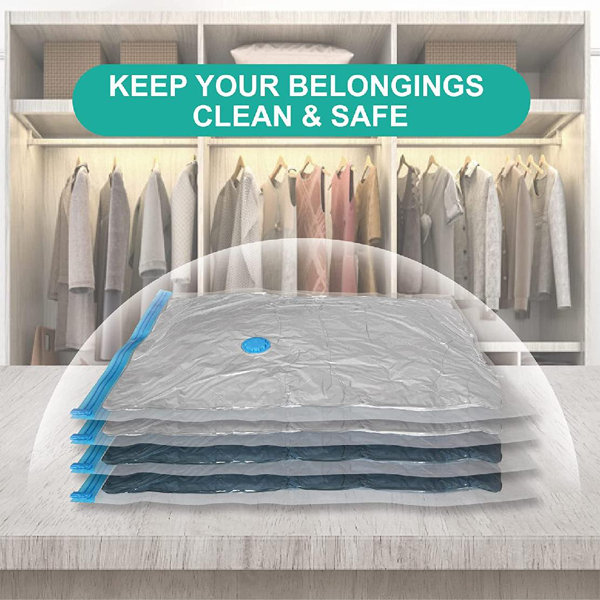 Rebrilliant Franais Moth Proof Plastic Vacuum Storage Bags Wayfair